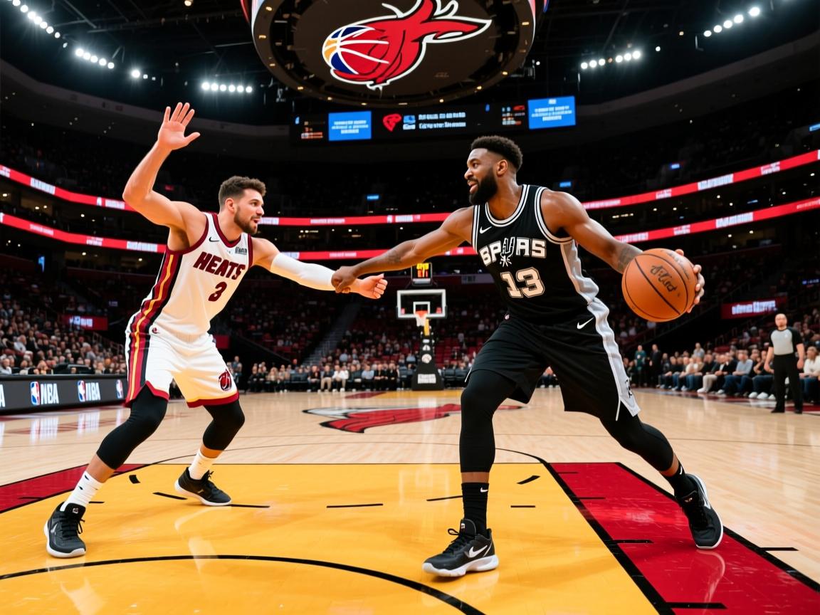 热火队战胜马刺，取得三连胜  第3张